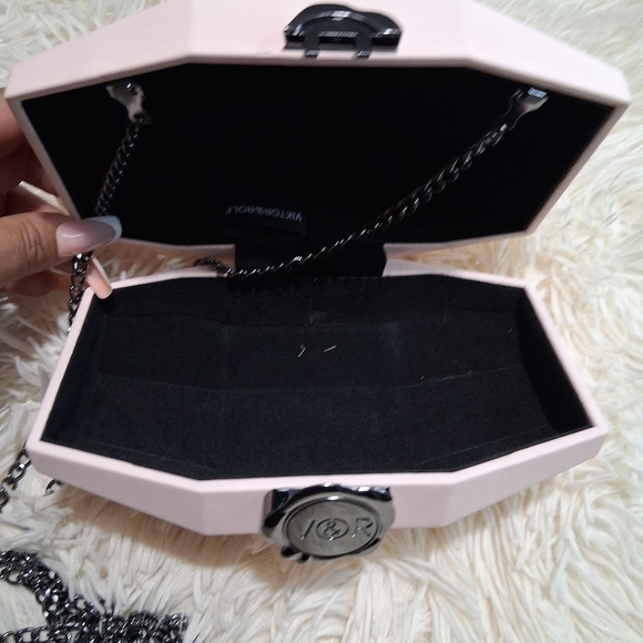 Viktor & Rolf Blush Pink Faceted Clutch - Picture 7 of 9